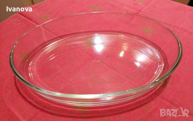 Стъклена огнеупорна тава елипса“Simax“