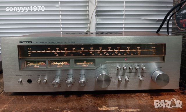 ROTEL RX-304 STEREO RECEIVER-ВНОС ENGLAND 2901241446, снимка 2 - Ресийвъри, усилватели, смесителни пултове - 44030107