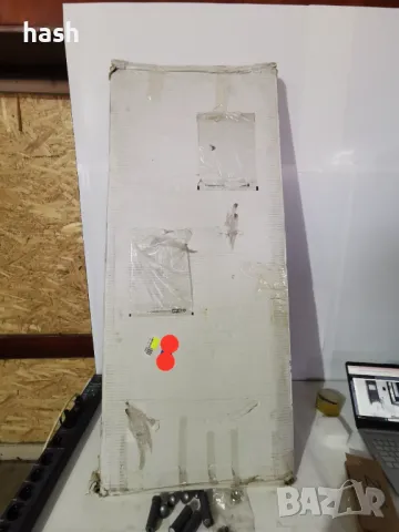 Нагревател за кърпи / лира Deep Grey Opaque (500 x 770 централно разстояние, стомана, 50, снимка 3 - Други стоки за дома - 48572185