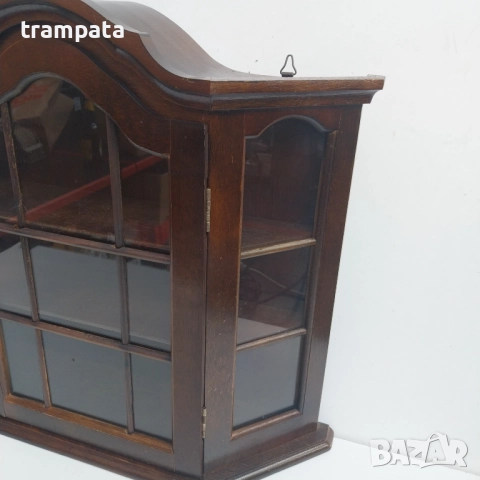 НАЙ ДОБРАТА ОФЕРТА Стара немка дървена Витрина ,етажерка,шкаф за стена , снимка 5 - Антикварни и старинни предмети - 52612511