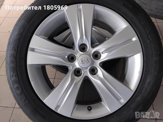 4бр. ал. джанти Kia (оригинални) 5x114,3 , 6,5x17 , ET35 , централен отвор 67,1мм