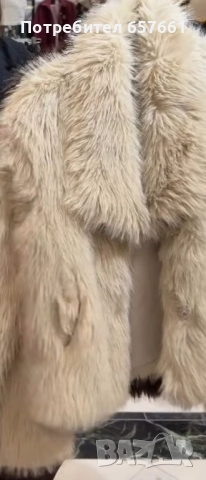 Палто от еко косъм