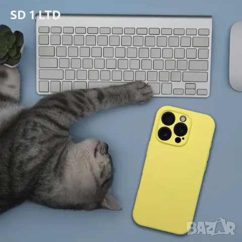 Силиконов гръб за iPhone 15 Pro Max кейс протектор за телефон, снимка 7 - Калъфи, кейсове - 50429369