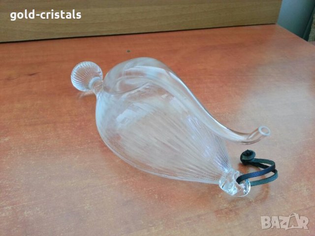 стъклена  кристална гарафа декандер , снимка 7 - Антикварни и старинни предмети - 26627126