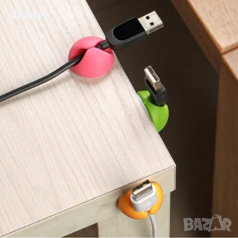 4353 Комплект самозалепващи държачи за кабели, 6 броя, снимка 5 - Органайзери - 43739853