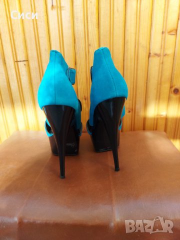Обувки Топшоп, естествен велур, 38 номер, снимка 2 - Дамски елегантни обувки - 38657777