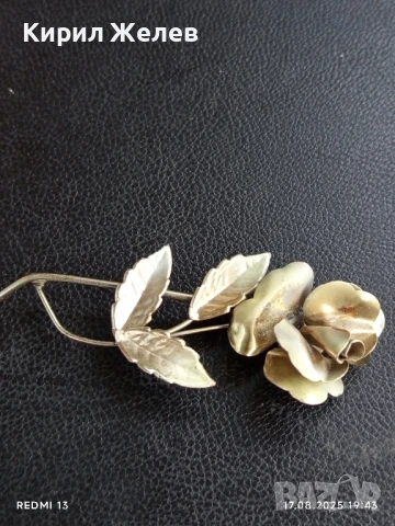 ВИНТИДЖ БРОШКА РЕТРО АРТ СТИЛЕН ДИЗАЙН 10921, снимка 4 - Други - 51395585