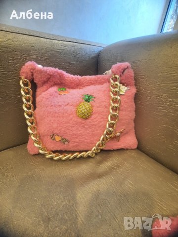 Сладък комплект (наситено розово ,еко плат) , снимка 3 - Дамски обувки на ток - 44126910