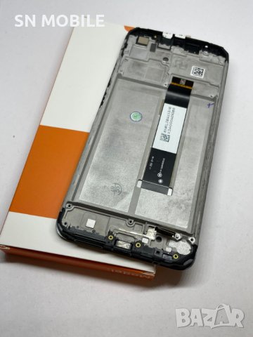 Оригинален дисплей за Xiaomi Poco M3 black с рамка, снимка 1 - Резервни части за телефони - 43199881