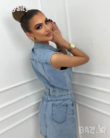 Нова Дамска Рокля с Камъни , снимка 2 - Рокли - 53483346