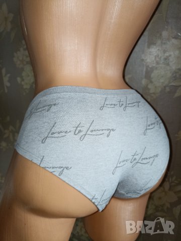Primark M-Сиви безшевни бикини с надписи , снимка 3 - Бельо - 43251681