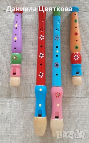 Детски дървени флейти, снимка 1 - Музикални играчки - 26922663