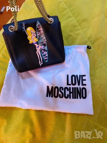 Оригинална чанта Love moschino, снимка 6 - Чанти - 28336409