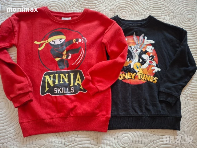 Дънки и ватирани блузи MANGO , Infinity kids 122/128, снимка 2 - Детски панталони и дънки - 51281951