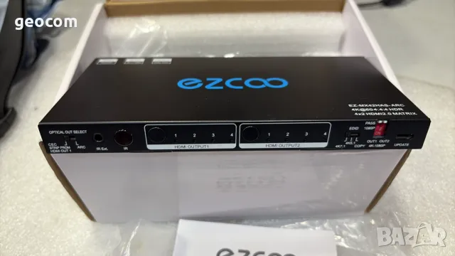 EZCOO EZ-MX42HAS-ARC Switch with SPDIF L R Audio Extractor, снимка 2 - Кабели и адаптери - 49431941