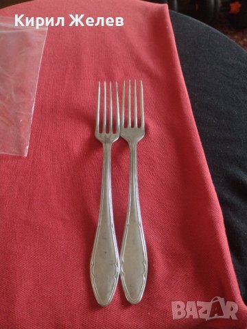 Две стари вилици с маркировка П.Денев за КОЛЕКЦИЯ ДЕКОРАЦИЯ БИТОВ КЪТ 42153, снимка 4 - Други ценни предмети - 43844871