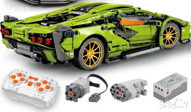 Моторизиран конструктор Lamborghini Sian, снимка 2 - Конструктори - 40621499