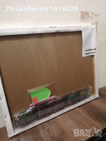 Нов голям диамантен Гоблен опънат на платно - Булдог картина.., снимка 5 - Гоблени - 43402232