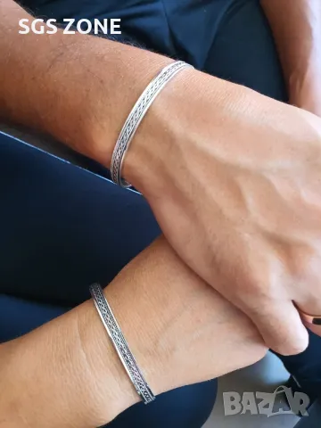 Сребърна Отворена Гривна