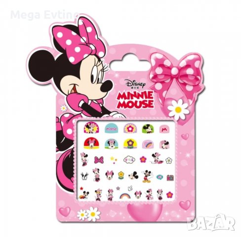 90% ОТСТЪПКА Детски стикери за нокти Disney Minnie Mouse, снимка 1 - Други - 39156778