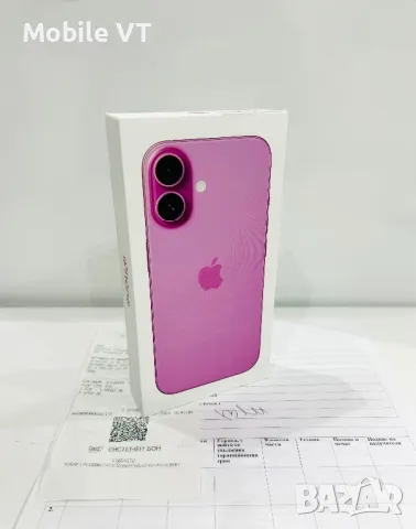 НОВ! iPhone 16 256GB Pink 2г.ГАРАНЦИЯ!, снимка 1 - Apple iPhone - 48245377