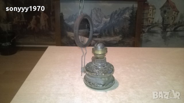 антик-газова лампа-ретро колекция-25х10см, снимка 6 - Колекции - 28057359