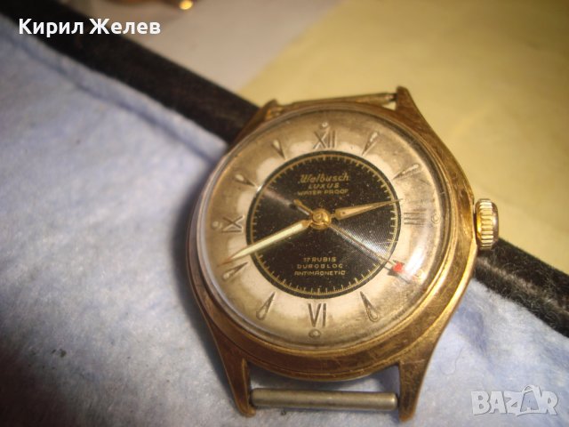 Walbusch LUXUS WATER PROOF 17 RUBIS DUROBLOC ANTIMAGNETIC ПОЗЛАТЕН ШВЕЙЦАРСКИ ВИНТИДЖ ЧАСОВНИК 26933, снимка 8 - Антикварни и старинни предмети - 36729445