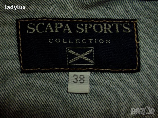 Scapa Sports, Уникално дънково Яке, Размер 38 (М). Код 701, снимка 7 - Якета - 26580921