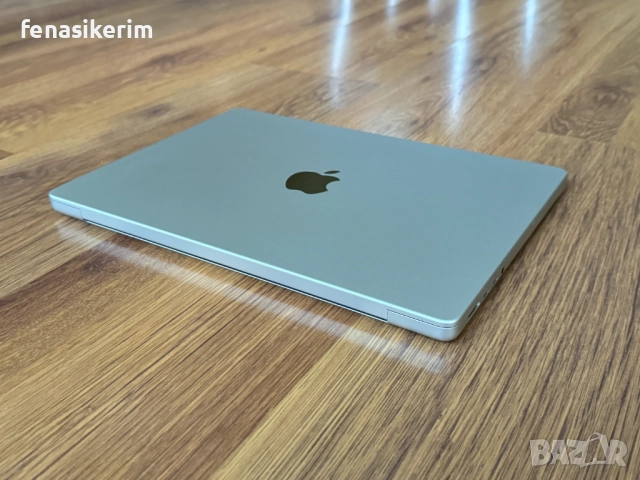 ЧИСТО НОВ 14' Apple MacBook Pro 2021 M1 Pro Silver 16GB RAM/1ТB SSD/Бат 2 цик 100%, снимка 4 - Лаптопи за работа - 52891975