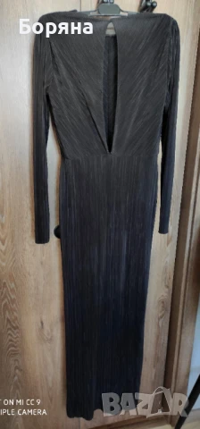 ZARA дълга черна рокля солей, снимка 17 - Рокли - 51285415