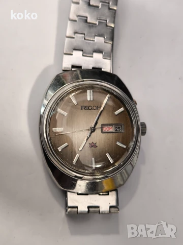 Часовник автоматичен Ricoh автентичен ретро винтидж , снимка 13 - Мъжки - 50513970