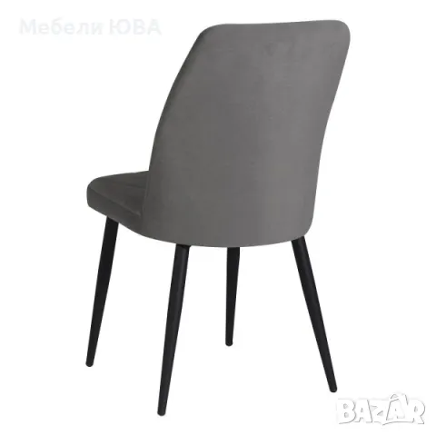 Трапезен стол VIKA – светло сив, снимка 2 - Столове - 48220382