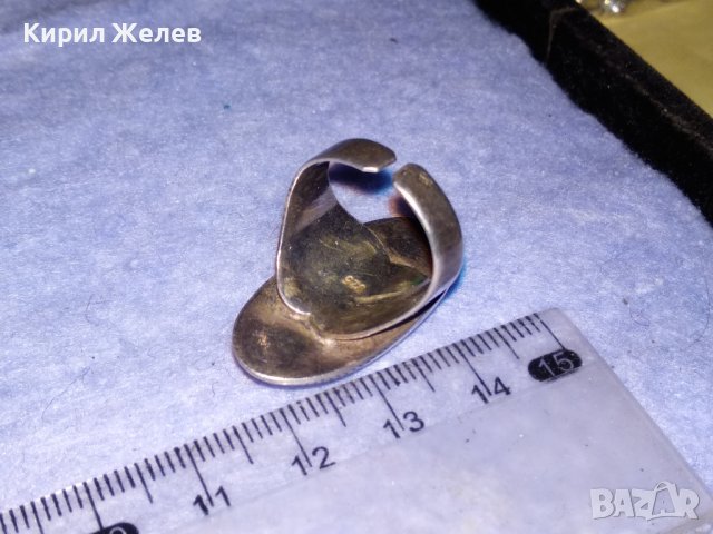 ПРЕКРАСЕН РЕГУЛИРУЕМ АНГЛИЙСКИ ВИНТИДЖ СТИЛ СРЕБЪРЕН ПРЪСТЕН СРЕБРО 925 МАЙСТОРСКИ ИЗРАБОТЕН 36604, снимка 14 - Пръстени - 39979906
