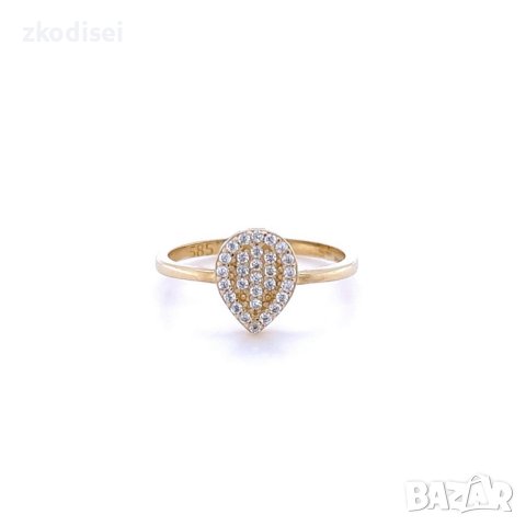 Златен дамски пръстен 1,70гр. размер:54 14кр. проба:585 модел:20426-2, снимка 1 - Пръстени - 43034650