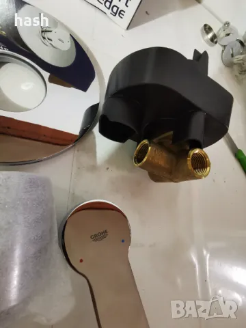 Смесител за душ Grohe 29082000 Start Edge, Едноръкохватков, За стенен монтаж, Хром, снимка 5 - Смесители - 48566886