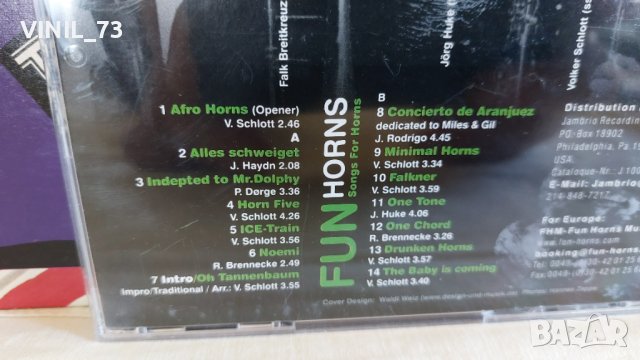 Fun Horns – Songs For Horns, снимка 9 - CD дискове - 44130400