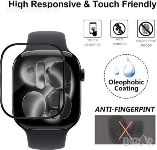 3D Скрийн Протектор за Apple Watch Series 11 - 42mm и 46mm, снимка 5 - Смарт гривни - 52554239