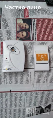 Безжичен звънец QD544, 32 песни, автоматична връзка