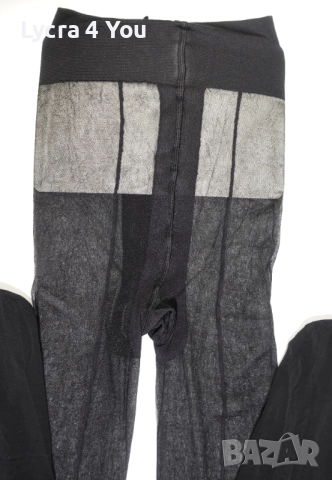 One size черен чорапогащник с ръб , снимка 3 - Бельо - 52701539