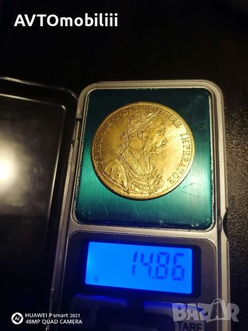 Страхотно копие на 4 Дуката 1879 ,1880 и 1874 г австрийска империя Ф. Йосиф не магнитна, снимка 2 - Нумизматика и бонистика - 40501496
