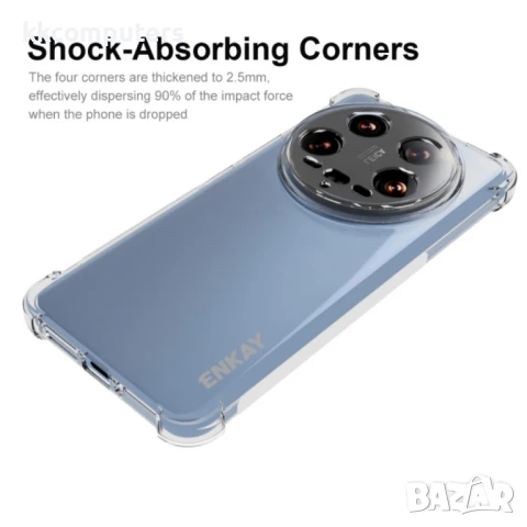 Xiaomi 14 Ultra Удароустойчив ENKAY Силиконов Калъф и Протектор, снимка 2 - Калъфи, кейсове - 50783811