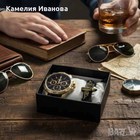 Спортен мъжки часовник Geduo и гривна в луксозна кутия, снимка 4 - Мъжки - 52087296