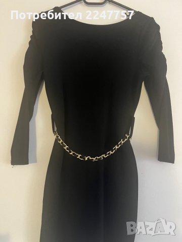 Черна къса рокля размер XS, снимка 2 - Рокли - 43239819
