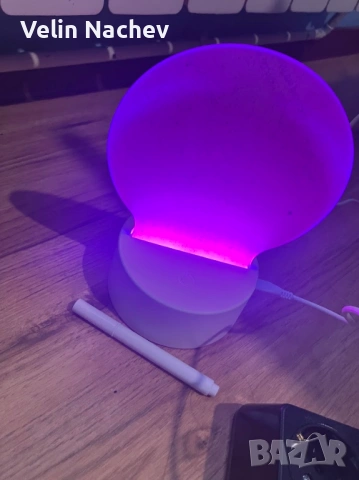 LED Нощна лампа със светещ панел за писане и изтриване (RGB), снимка 3 - Лед осветление - 53397956