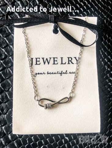 Тотална разпродажба - 50% Сребърно колие /infinity2/, снимка 5 - Колиета, медальони, синджири - 33150395