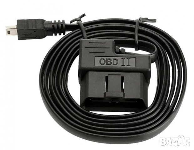 OBD2 към Mini USB Мъжко Автомобилно Захранване OBD-II Зарядно Адаптер Конектор 180см 7х ПИН-a Щепсел, снимка 3 - Навигация за кола - 37187512