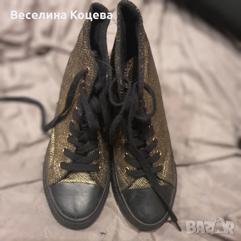 маркови, дамски златни кецове със скрита, снимка 3 - Маратонки - 52268898