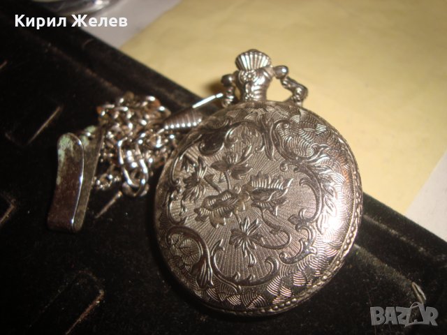 ВИНТИДЖ MILAN QUARTZ JAPAN MUVT ДЖОБЕН КВАРЦОВ ЧАСОВНИК ОРНАМЕНТИРАН 21977, снимка 2 - Джобни - 32714257