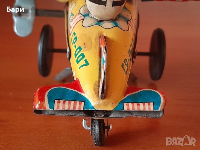 Стара рядка играчка ЦИРКОВ САМОЛЕТ CP-007-Япония, снимка 11 - Колекции - 43483917