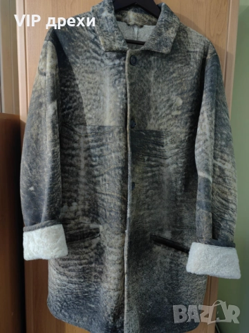 Мъжко кожено палто LATINI, снимка 7 - Палта - 52704036